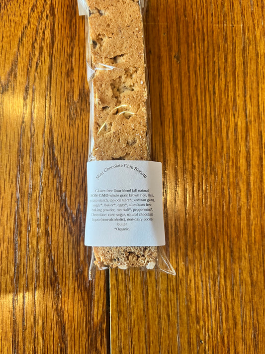 Mint Chocolate Chip Biscotti